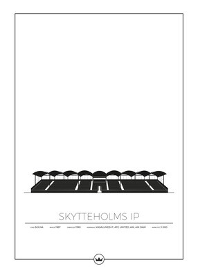 Posters Av Skytteholms IP - Stockholm - Solna