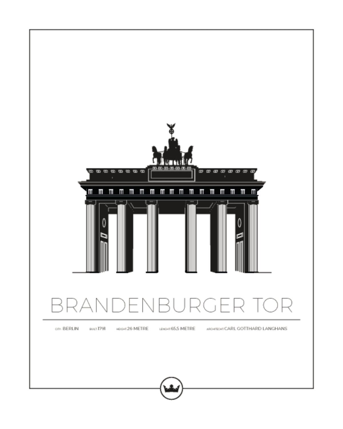 Posters av Brandenburger Tor - Berlin