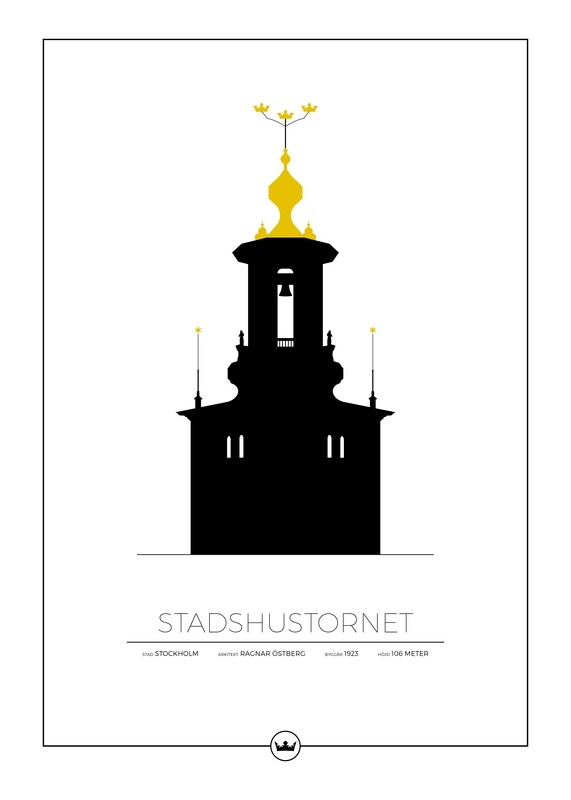 Posters Av Stadshustornet - Stockholm