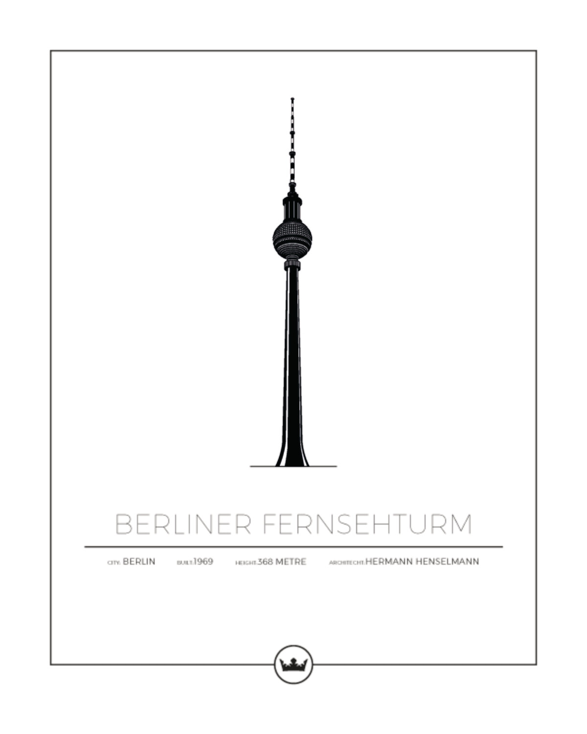 Posters av Berliner Fernsehturm