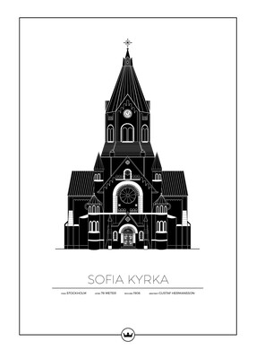 Posters Av Sofia Kyrka - Stockholm