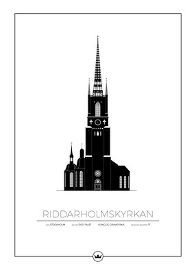 Posters Av Riddarholmskyrkan - Stockholm