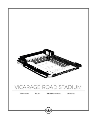 Posters av Vicarage Road - Watford
