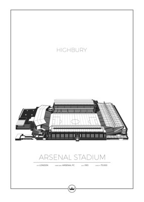 Posters Av Highbury Park - London - Arsenal - England