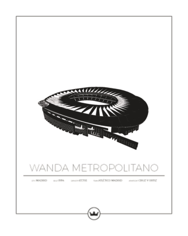 Posters av Wanda Metropolitano - Atlético Madrid