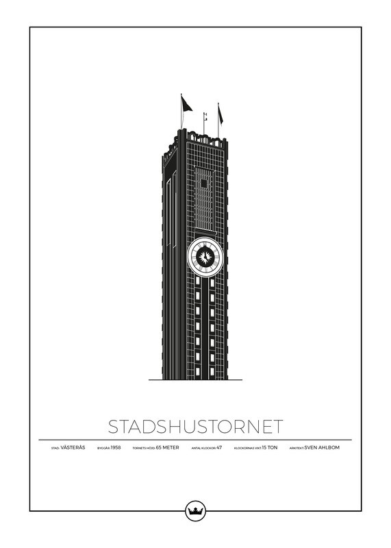 Posters Av Västerås Stadshustorn - Västerås