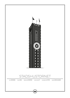 Posters Av Västerås Stadshustorn - Västerås