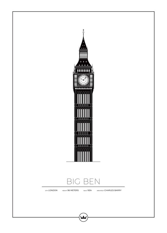 Posters Av Big Ben - London