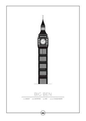 Posters Av Big Ben - London