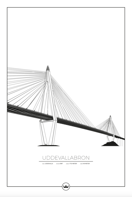 Posters Av Uddevallabron - Uddevalla