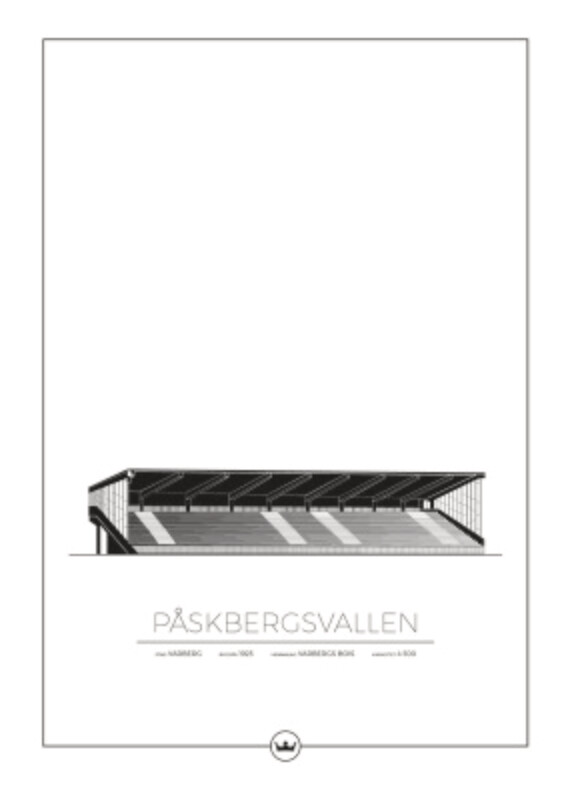Posters Av Påskbergsvallen - Varberg Bois FC