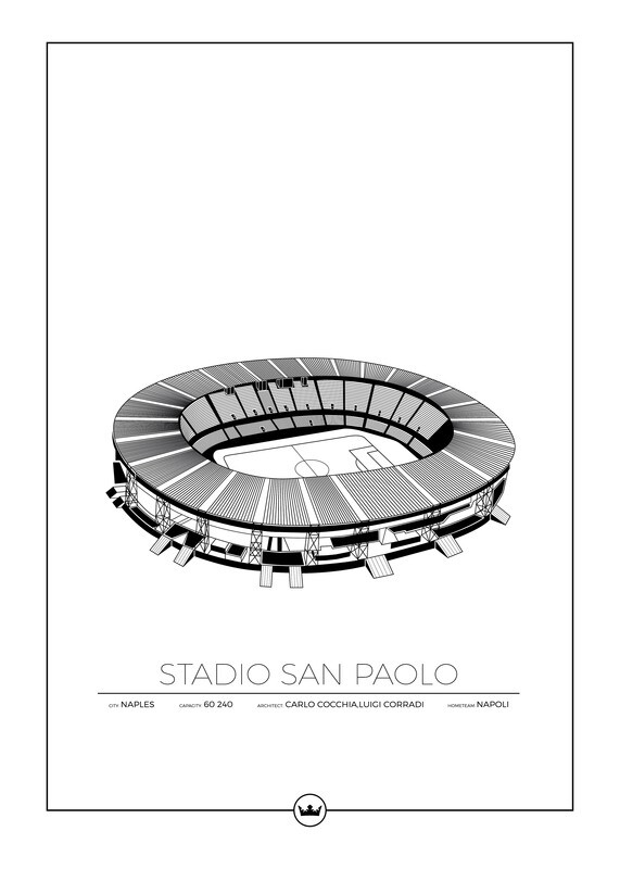 Poster av Stadio San Paolo - Napoli