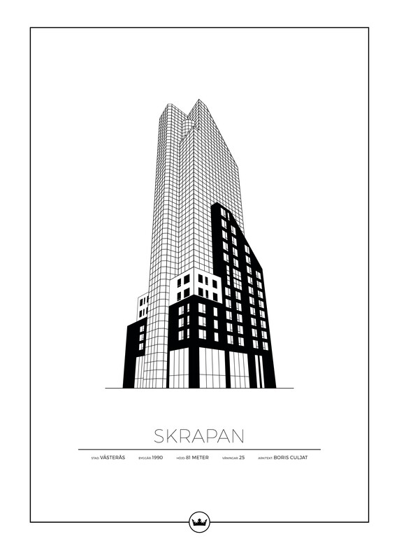 Posters Av Skrapan - Västerås