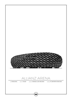 Posters av Allianz Arena - Bayern Munchen