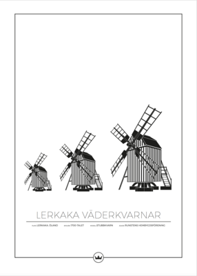 Posters Av Kvarnarna I Lerkaka - Öland