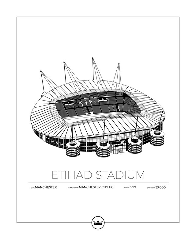 Posters Of Etihad Stadium - Manchester City - England