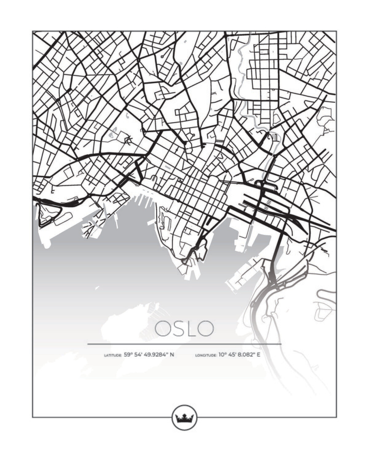 Kartposter av Oslo