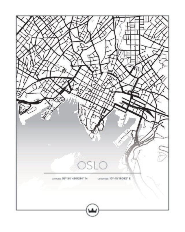 Kartposter av Oslo