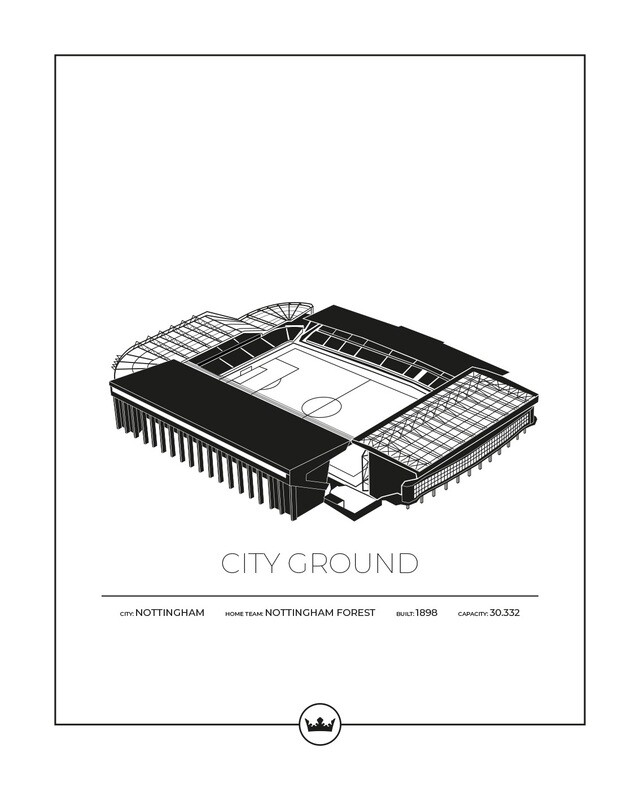 Posters av City Ground Road - Nottingham