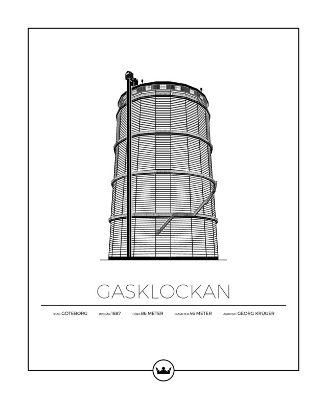 Posters Av Gasklockan - Göteborg