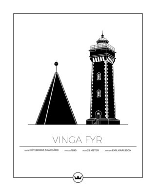 Posters Av Vinga Fyr - Göteborg