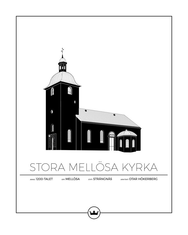 Posters Av Stora Mellösa Kyrka - Strängnäs