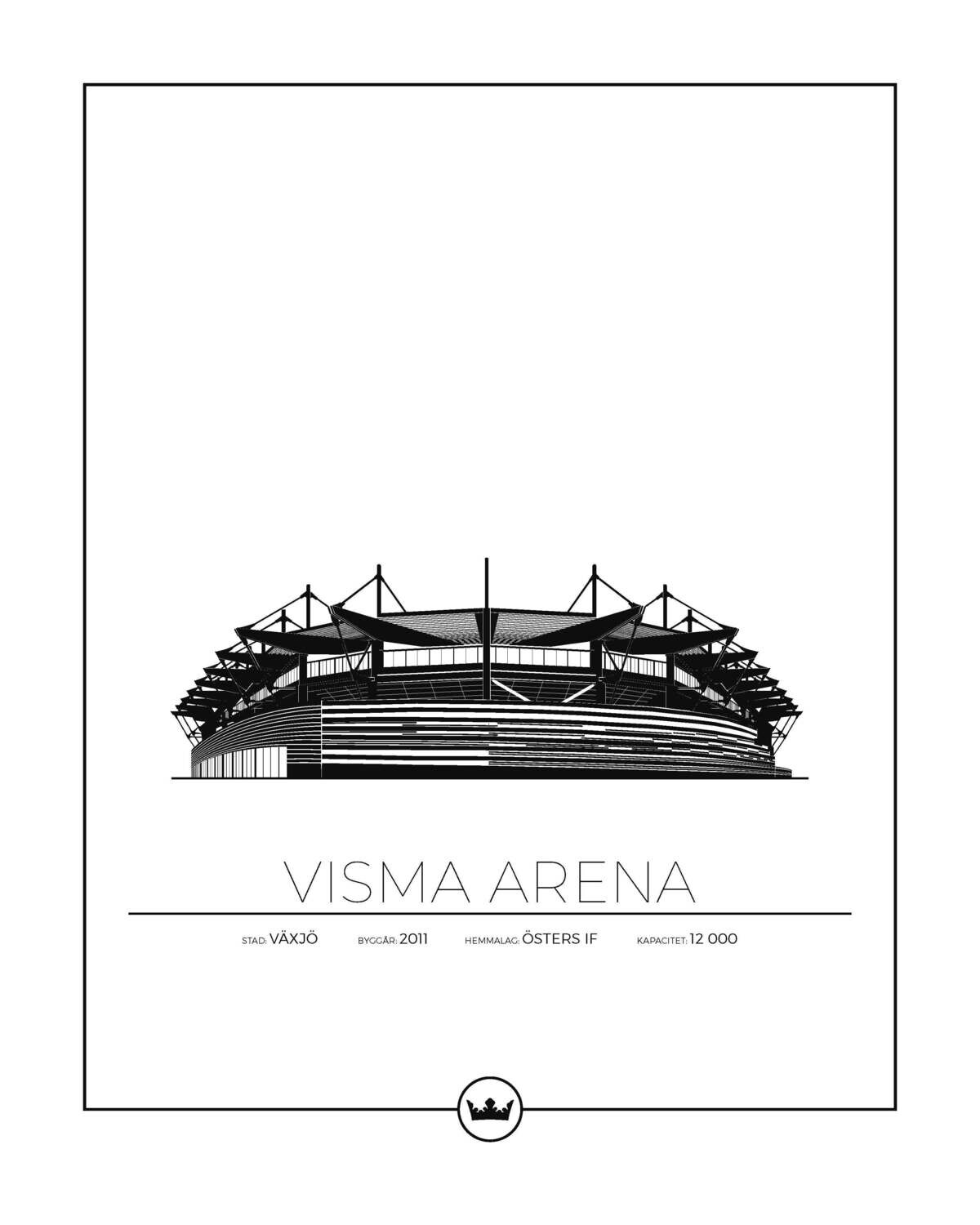 Poster av Visma Arena - Östers IF & Växjö DFF-