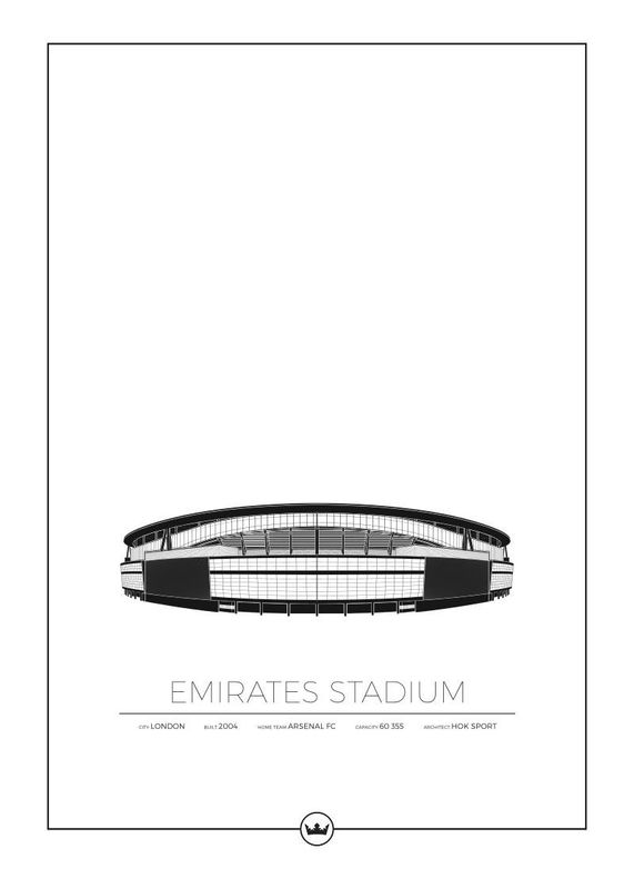 Posters Av Emirates Stadium - Arsenal - London - Egen text