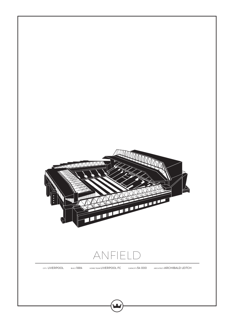 Posters Av Anfield - Liverpool - Egen text