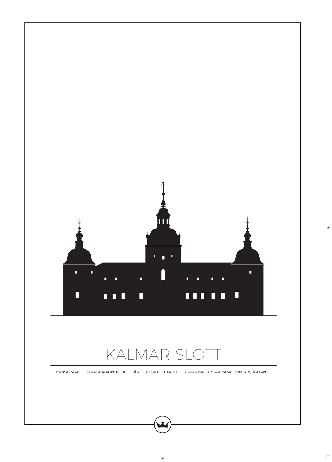 Posters Av Kalmar Slott - Kalmar - Egen text