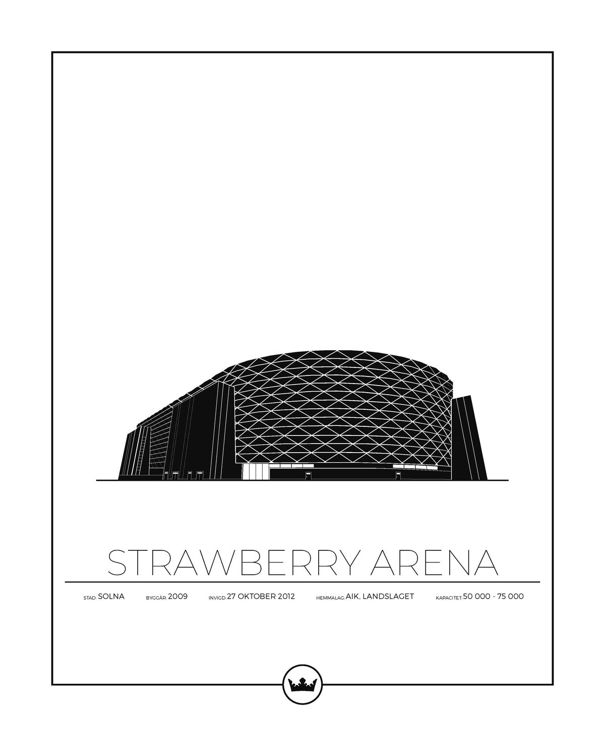 Poster Strawberry Arena - AIK Fotboll