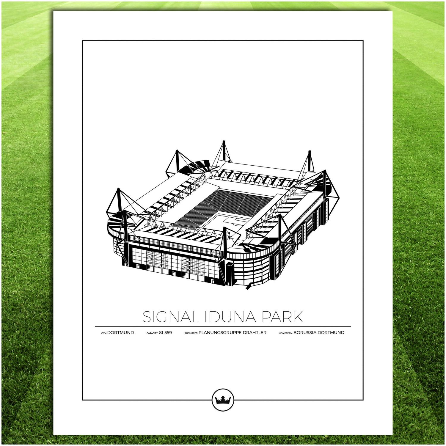 Posters av Signal Iduna Park - Borussia Dortmund