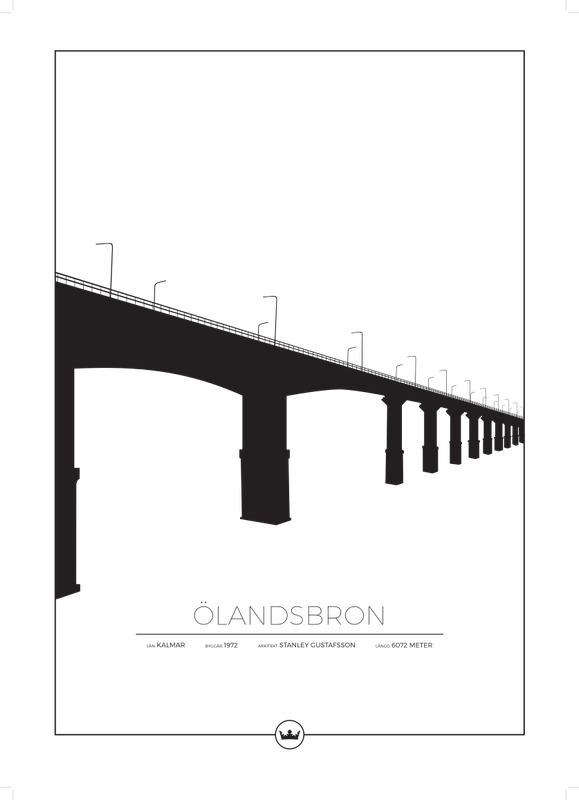 Posters Av Ölandsbron - Kalmar / Öland - Egen text Posters Av Ölandsbron - Kalmar / Öland - Egen text