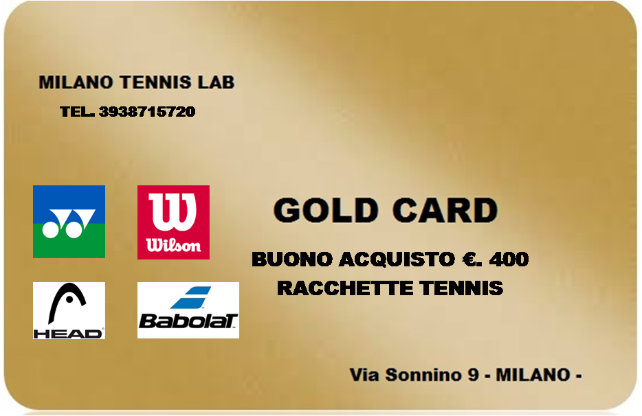 BUONO ACQUISTO RACCHETTE TENNIS