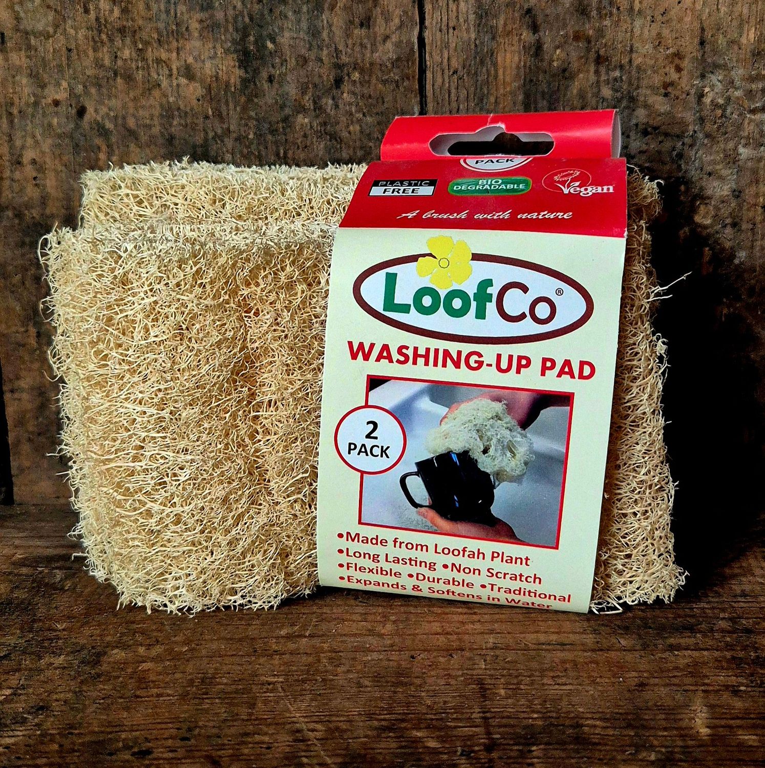 Afwas spons Loofco - 2st