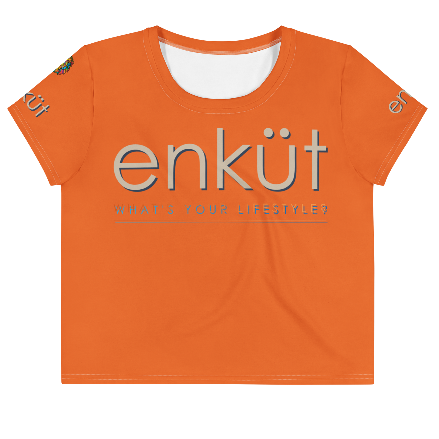 Enkut Crop Tee Orange