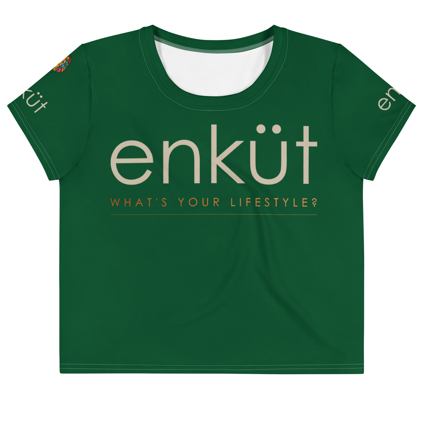 Enkut Crop Tee Green