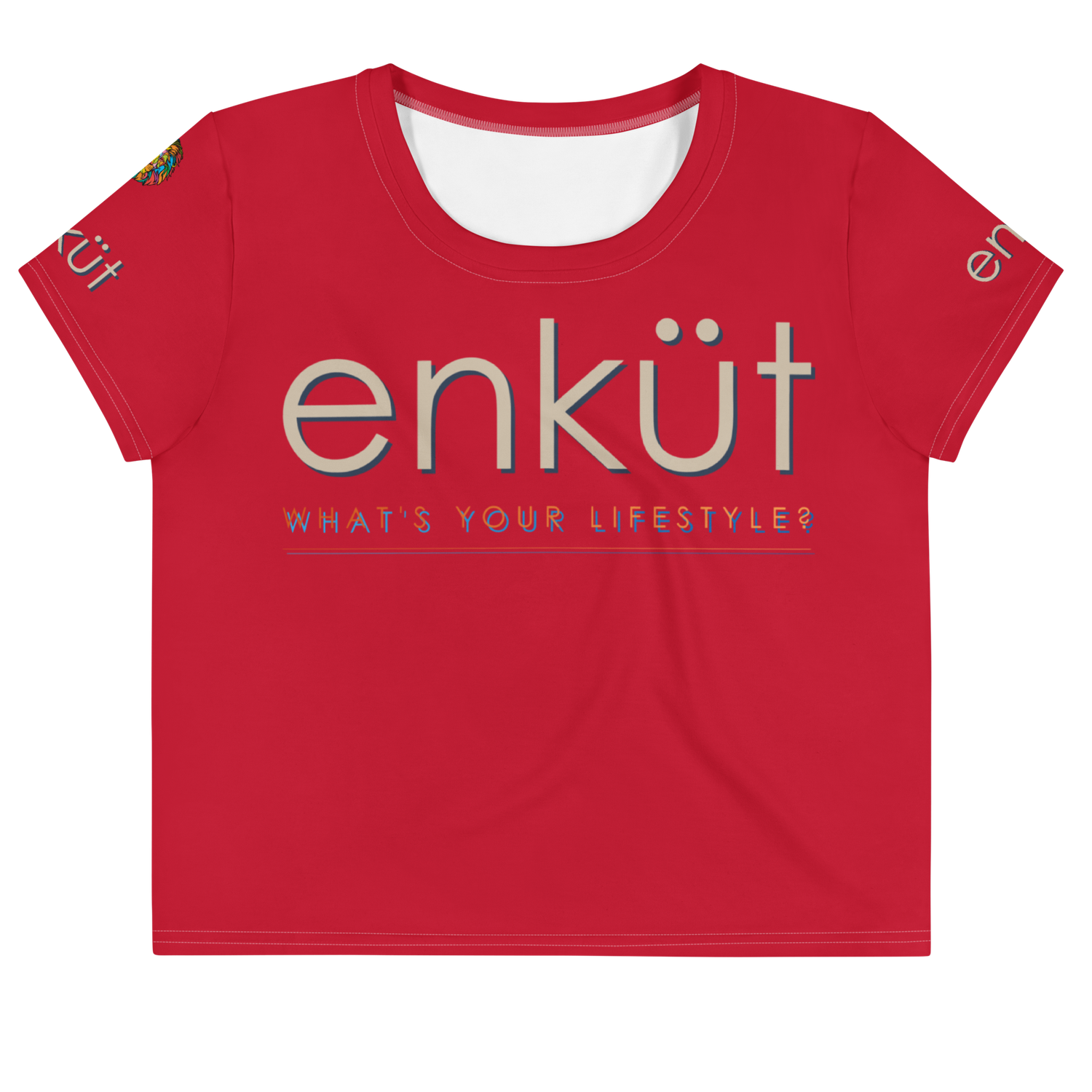 Enkut Crop Tee Red