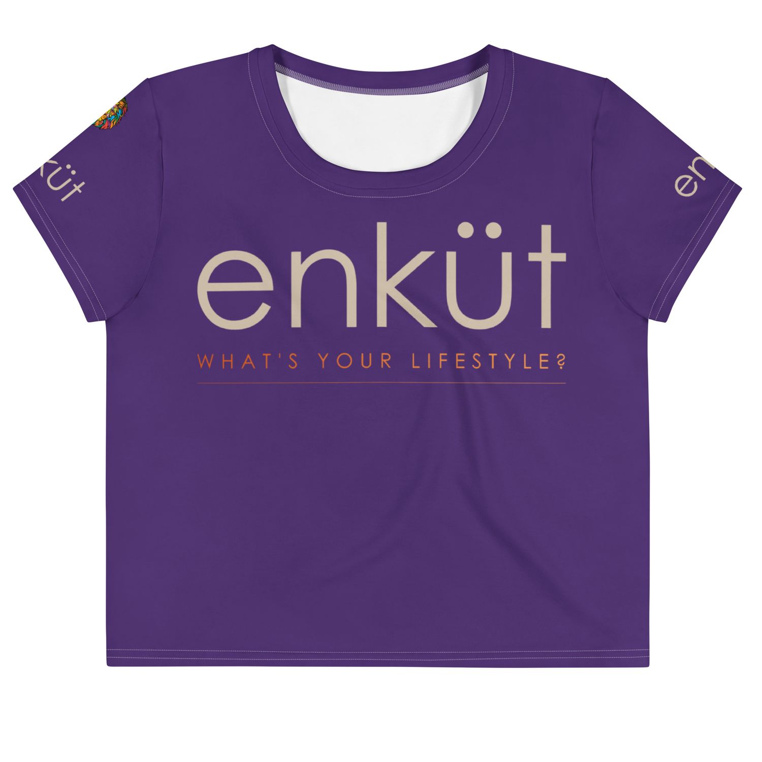 Enkut Crop Tee Purple