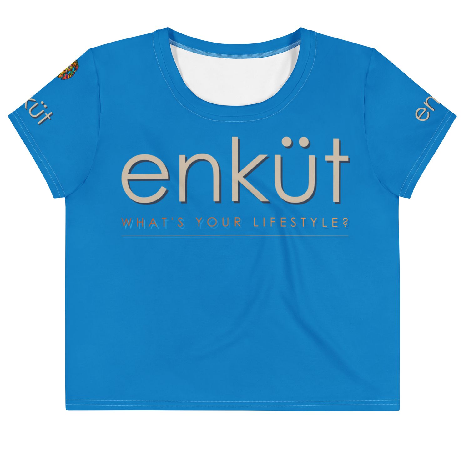 Enkut Crop Tee Blue