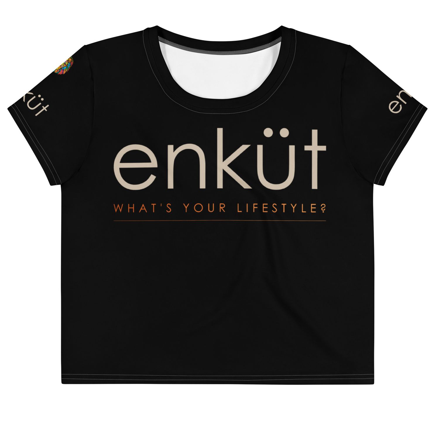 Enkut Crop Tee Black