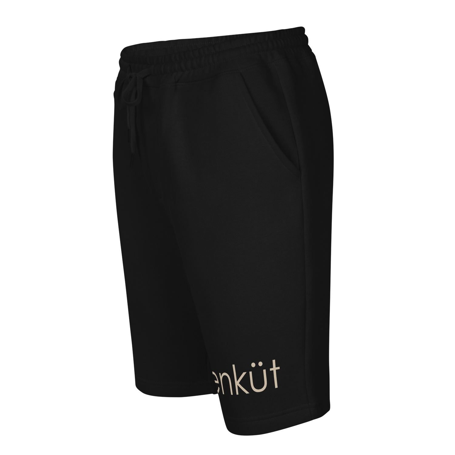 Enkut Men&#39;s Fleece Shorts Black