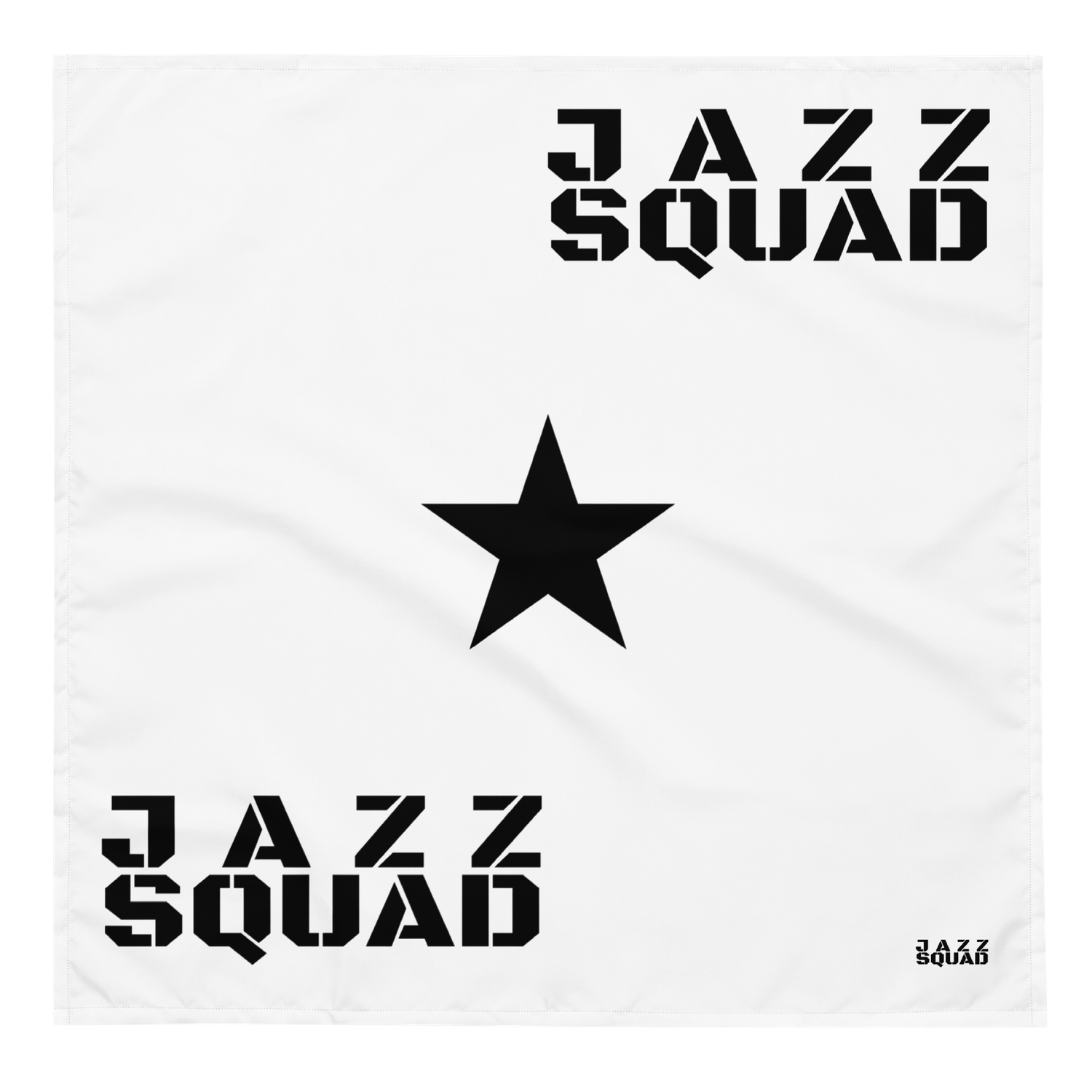 #JazzSquad Star Bandana White
