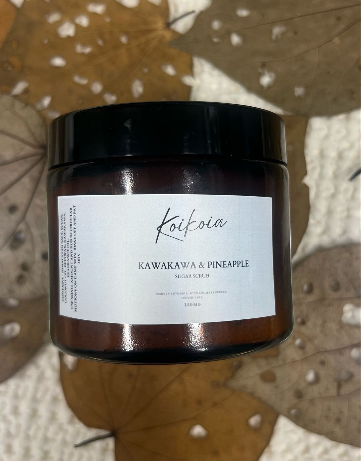 Kawakawa and Pineapple Sugar scrub