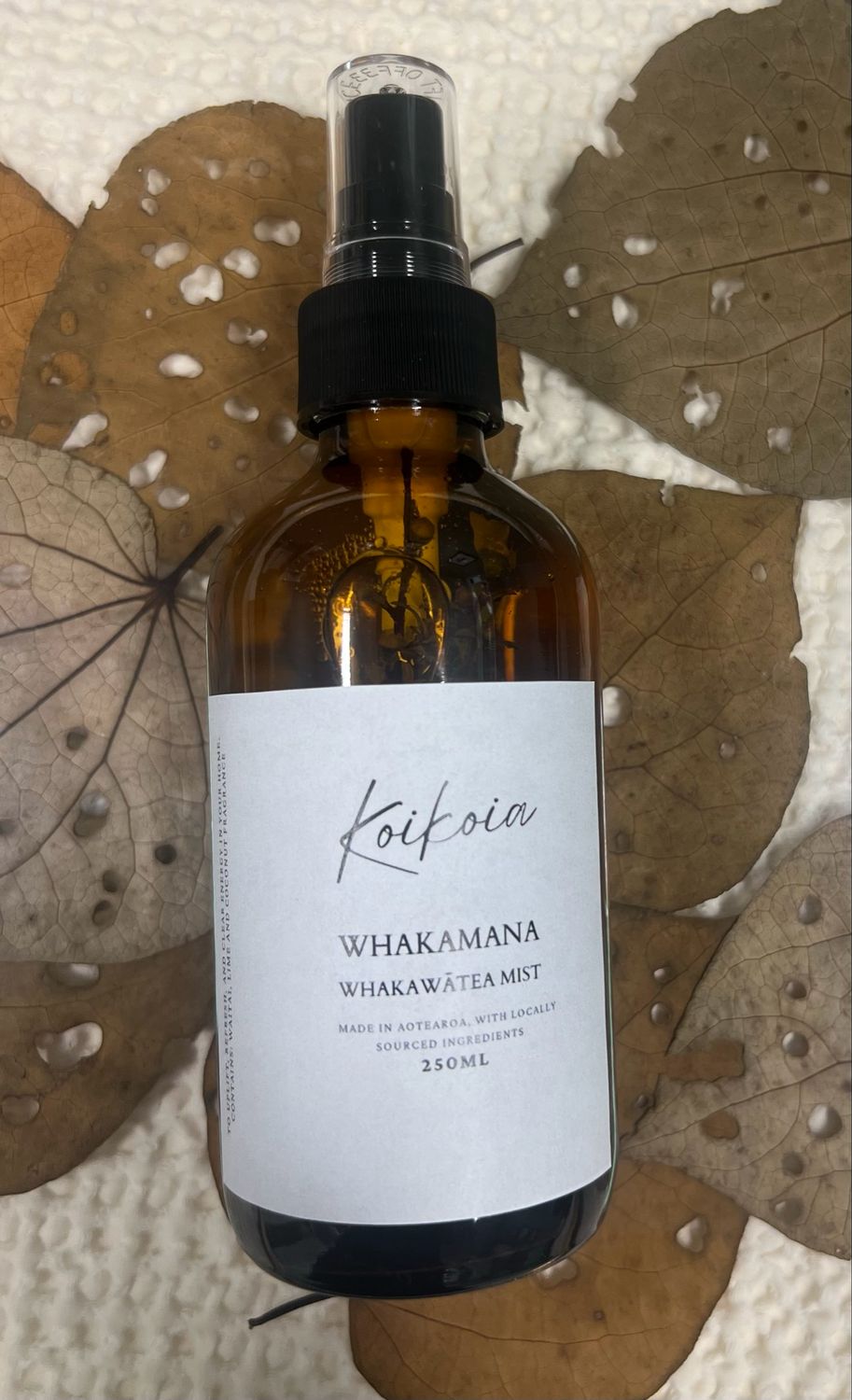 "Whakamana" Whakawātea (cleansing) Mist "Whakamana" Whakawātea (cleansing) Mist
