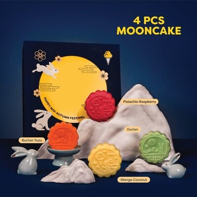 4-Piece Ice Cream Mooncake Box