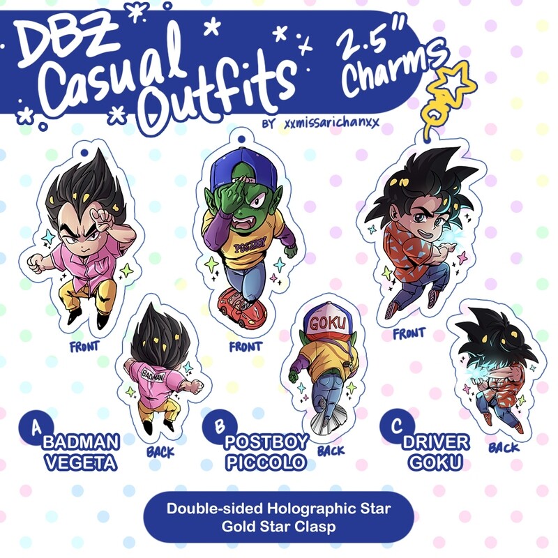 DB Casual Outfit Acrylic Charms