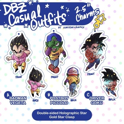 DB Casual Outfit Acrylic Charms
