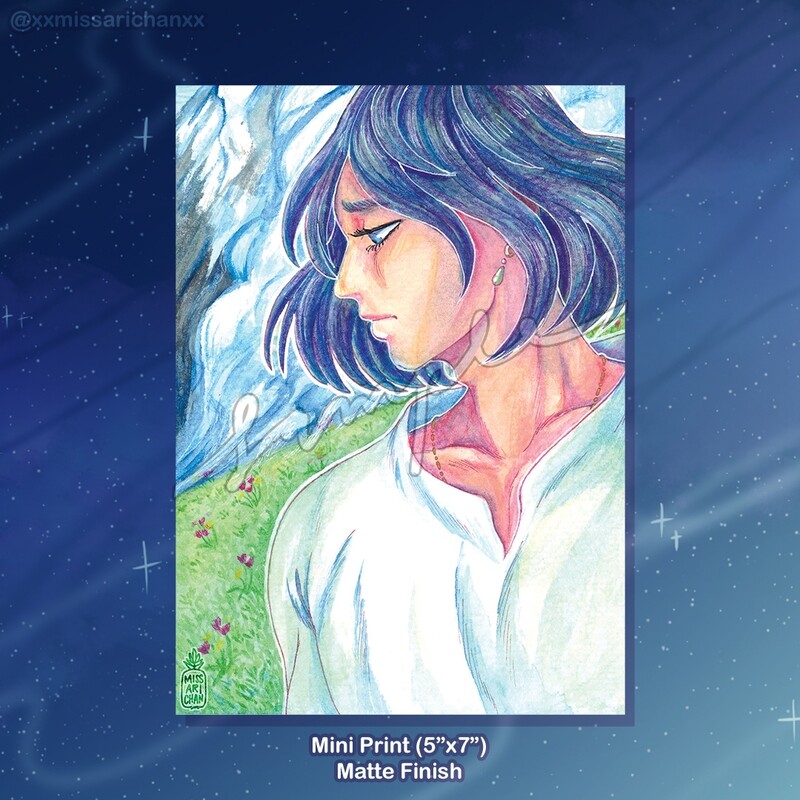 Howl in the Garden Mini Print