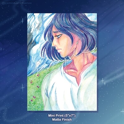 Howl in the Garden Mini Print